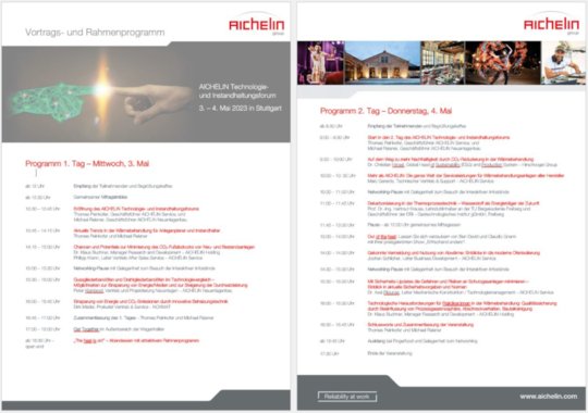 Programm AICHELIN Forum 2023