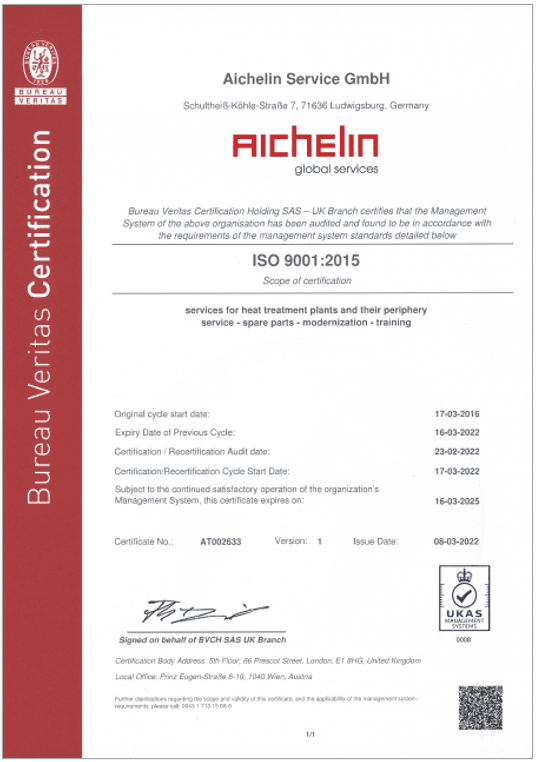 Vorschaubild zu ASG-Zertifikat ISO 9001